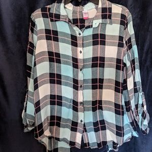 Blue and white flannel pattern